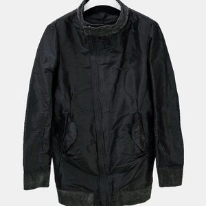 Incarnation Black Leather Trim Jacket